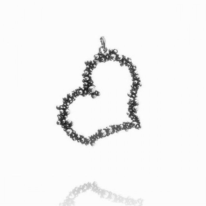 Charm cuore perlage