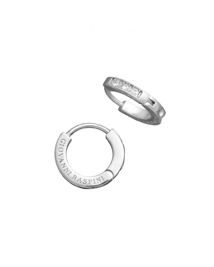 Petites boucles d'oreilles Huggie en cristal
