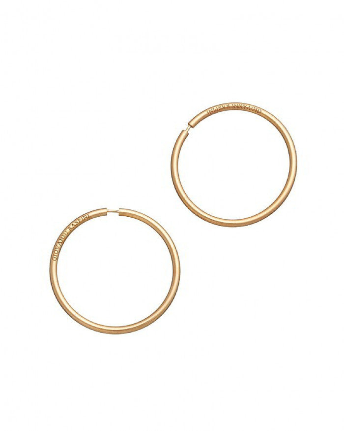 Boucles d'oreilles invisibles dorées
