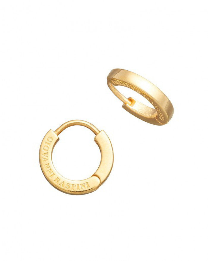 Petites boucles d'oreilles Huggie en or