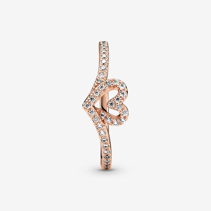 Anello Cuore Desiderio Scintillante