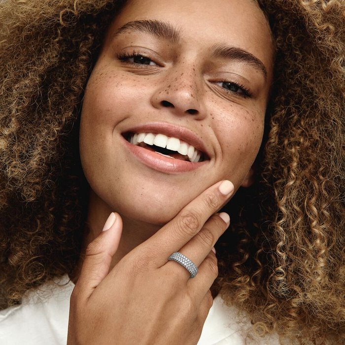 Bague Pavé Triple Bande