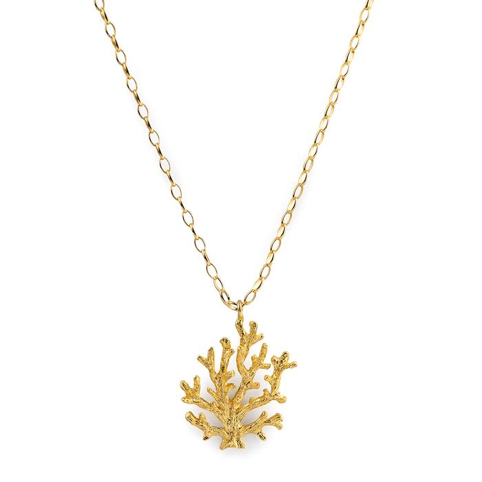 Gold Coral Necklace