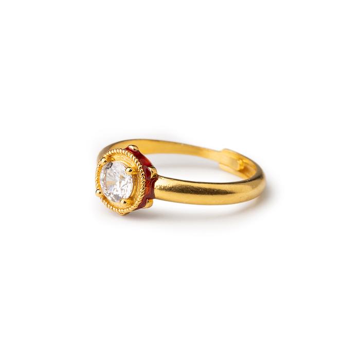 Bague Mini Tambourin Gemme
