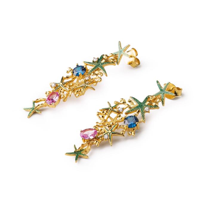 Boucles d'oreilles étoile de mer