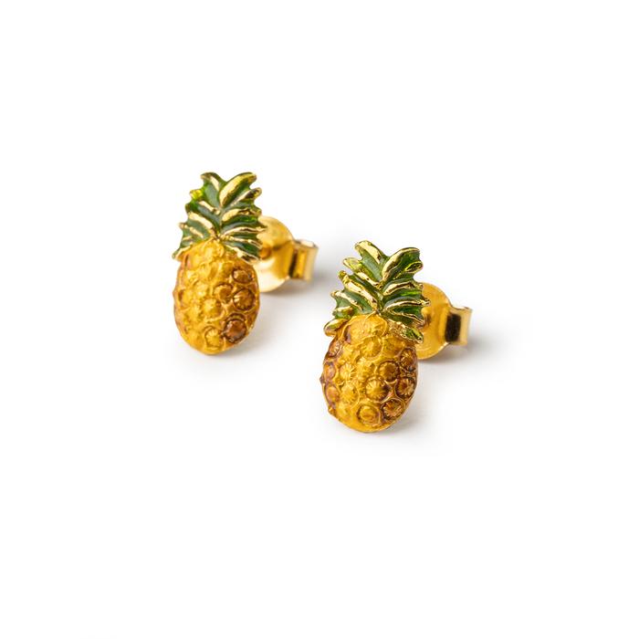 Boucles d'oreilles mini ananas