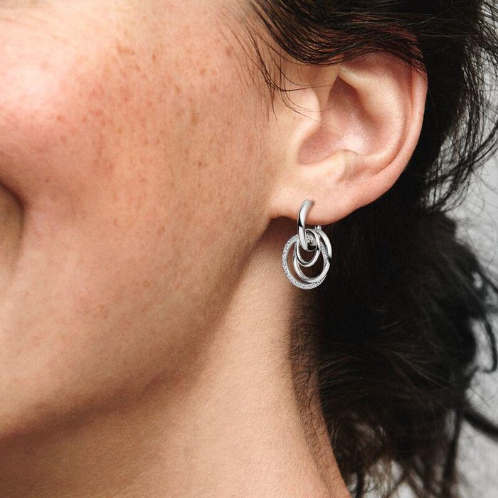 Double Circle Infinity Weave Earrings