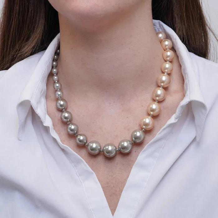 Collana in Metallo con perle