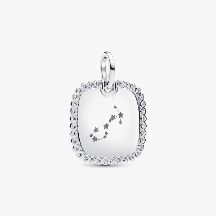 Collane e Pendenti Charm Pendente Medaglia Quadrata Luminosa da incidere
