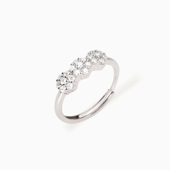 Silver ring with flower elements Fior Fiore