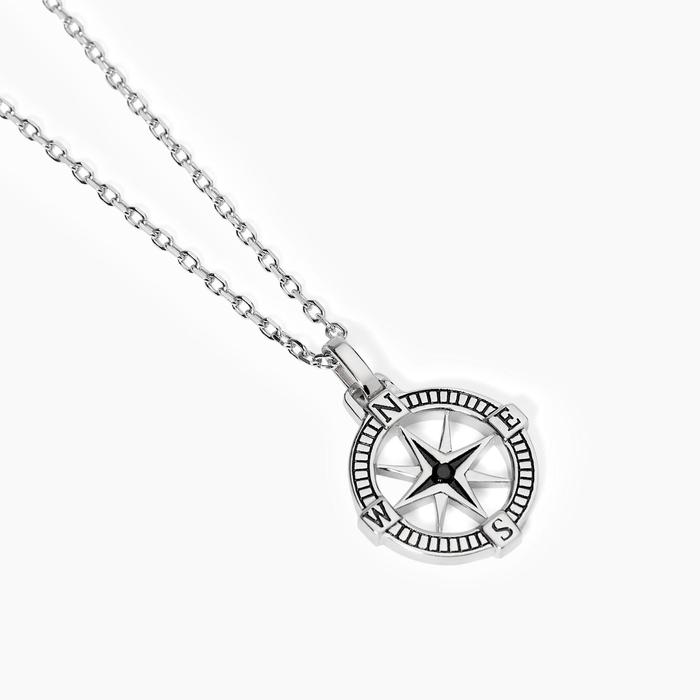 Collana uomo con rosa dei venti Journey
