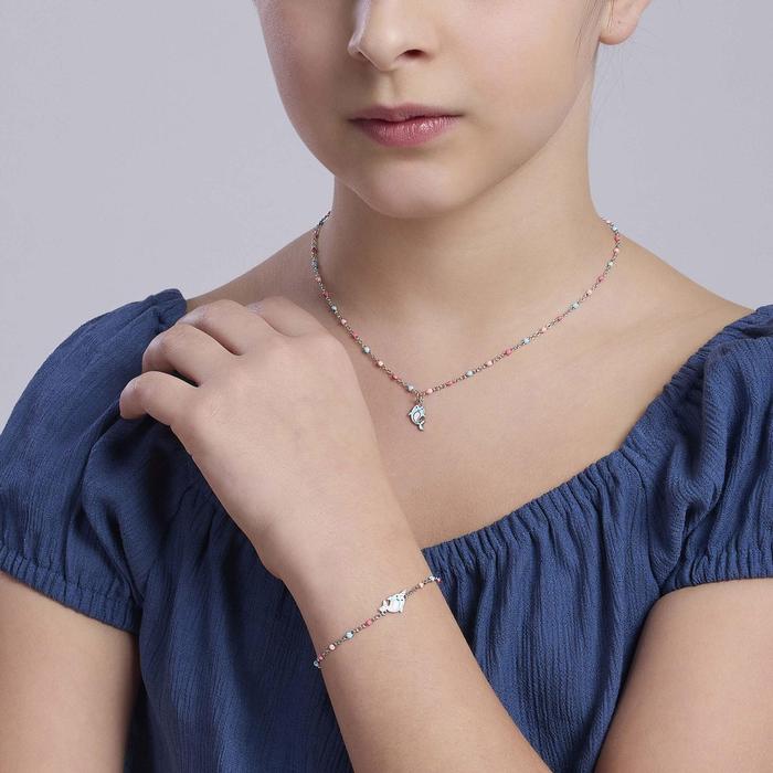 Bracciale bambina in argento Delfina