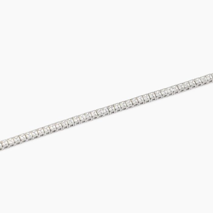 Bracciale tennis uomo con zirconi bianchi Tennis Club
