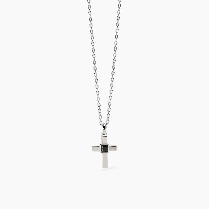 Collana uomo con ciondolo croce Mystical