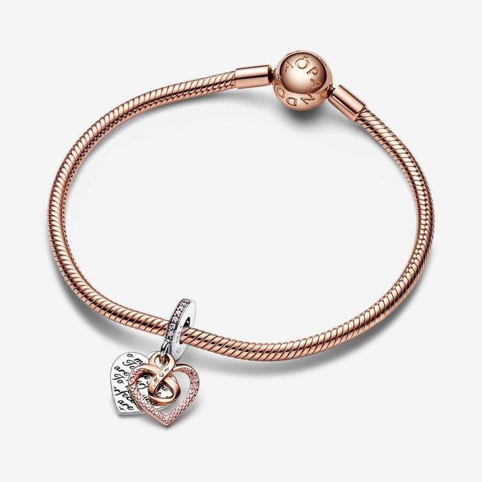 Infinity Heart Pendant Charm Mom You Are Perfect