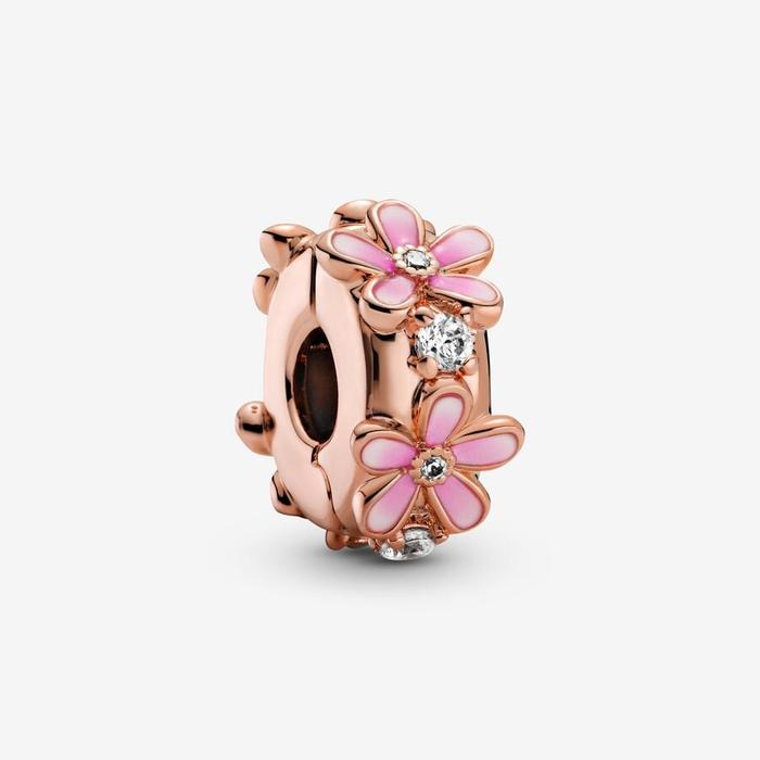 Charm Clip Marguerite Rose