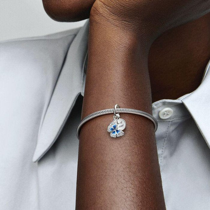 Charm Pendente Farfalla Blu
