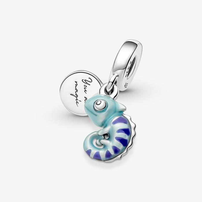 Pendentif caméléon changeant de couleur