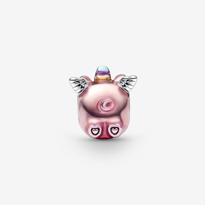 Breloque cochon licorne