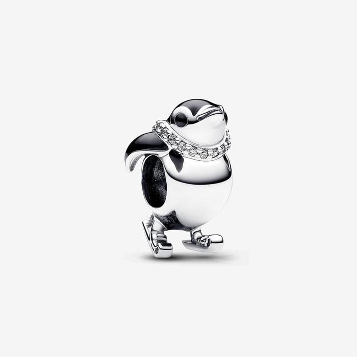 Charme Pingouin avec Skis
