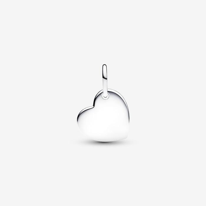 Charm Pendente Cuore con Pietra Viola Febbraio