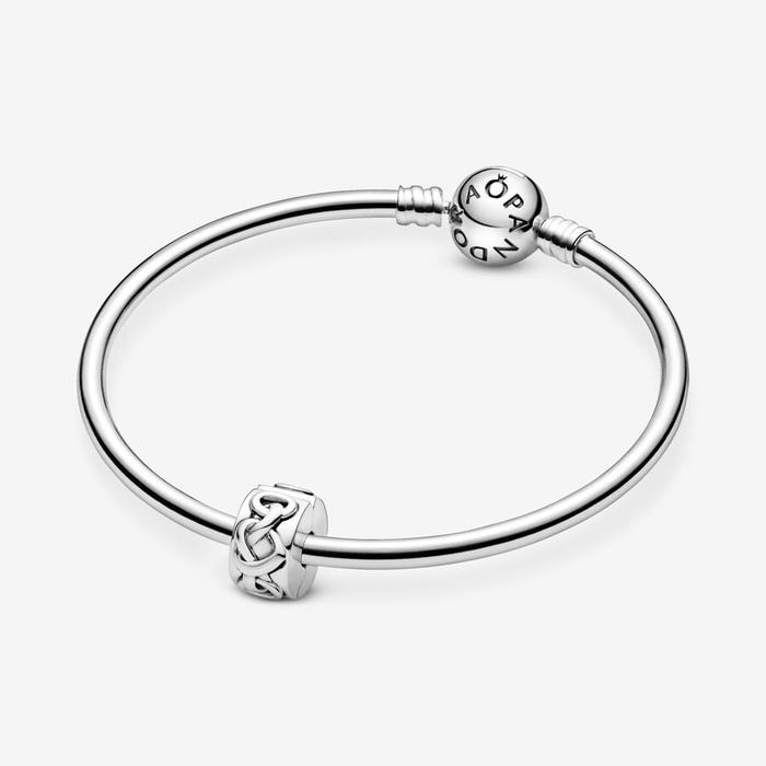 Charm Clip Intertwined Hearts