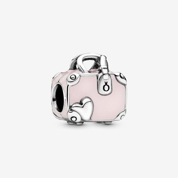 Pink Suitcase Charm