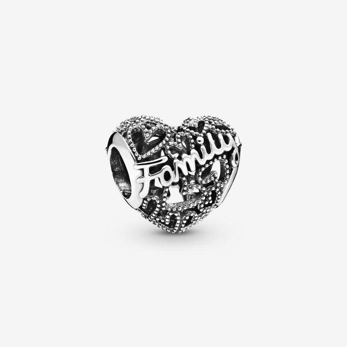 Charm Openwork Heart of Family