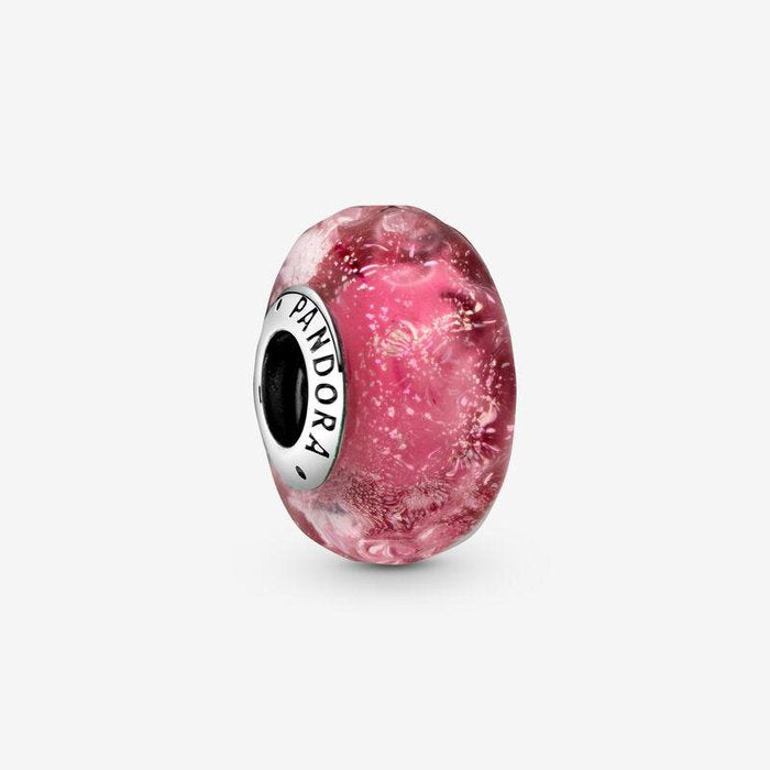 Charm Murano Glass Fantasy Pink