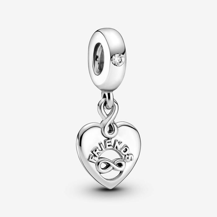 Pendentif cœur « Amis pour toujours »