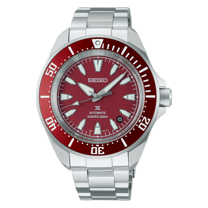 PROSPEX Samurai Automatic Red Dial Watch