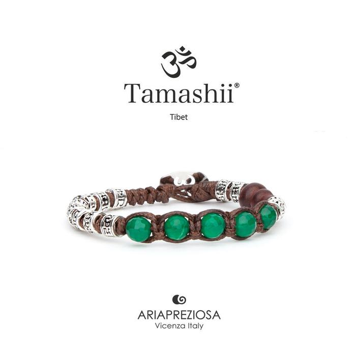 Tamashii Multifaceted Prayer Wheel Green Agate