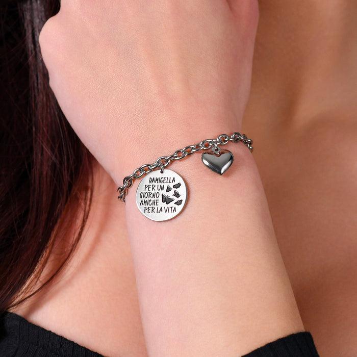 BRACELET FEMME EN ACIER BRACELET DEMOISELLES D'HONNEUR