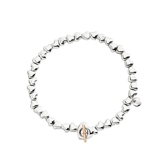 BRACELET COEUR EN ARGENT