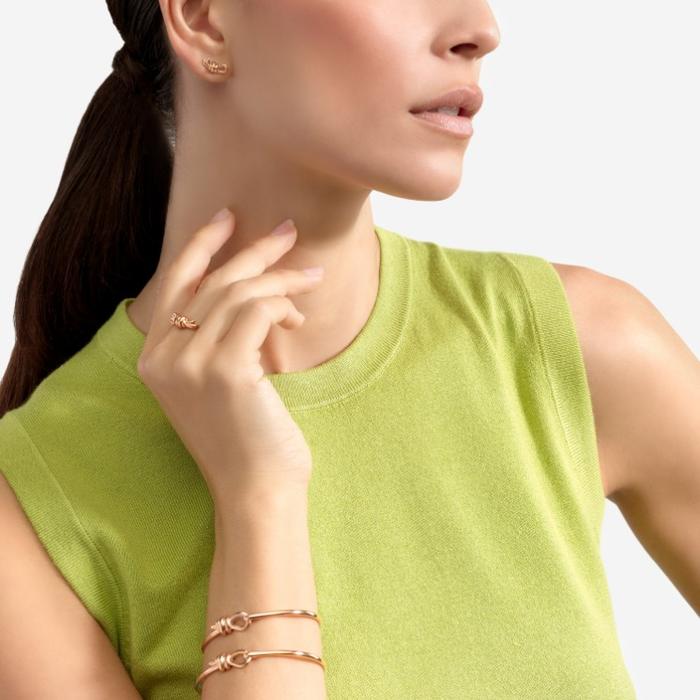 ROSE GOLD KNOT STUD EARRING
