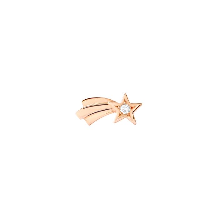 COMET STAR EARRING ROSE GOLD &amp; DIAMOND