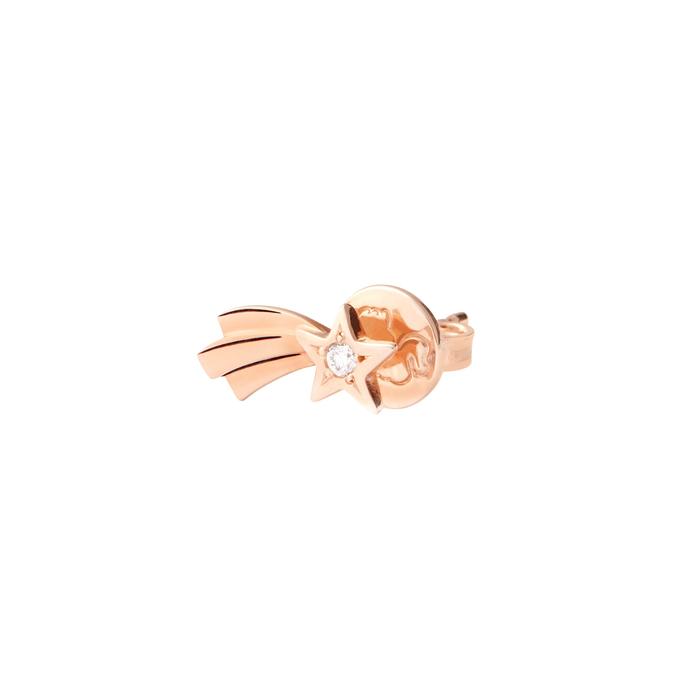COMET STAR EARRING ROSE GOLD &amp; DIAMOND