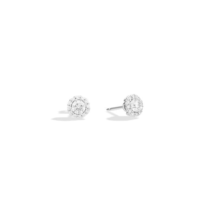 Halo earrings light point br 0.42