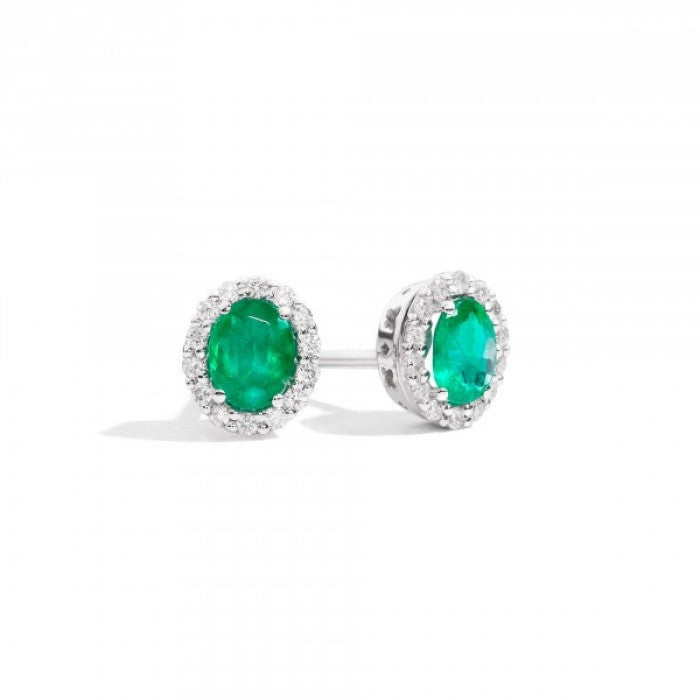 Emerald iris earrings 0.46 br 0.12