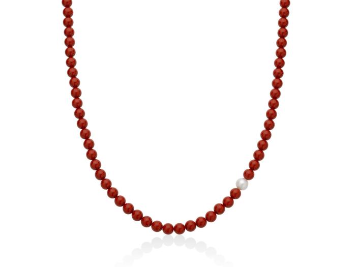 Girocollo pasta di corallo rosso