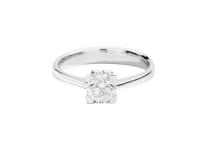 Anello solitario anniversary square br 0.38
