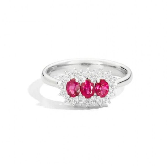 Camellia ruby ​​ring 0.70 br 0.18