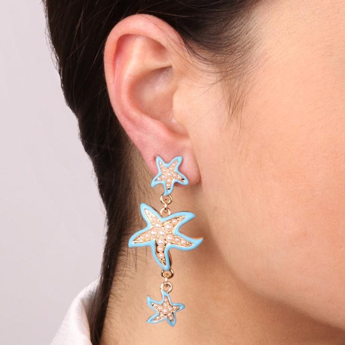 Orecchini in Metallo con stelle marine