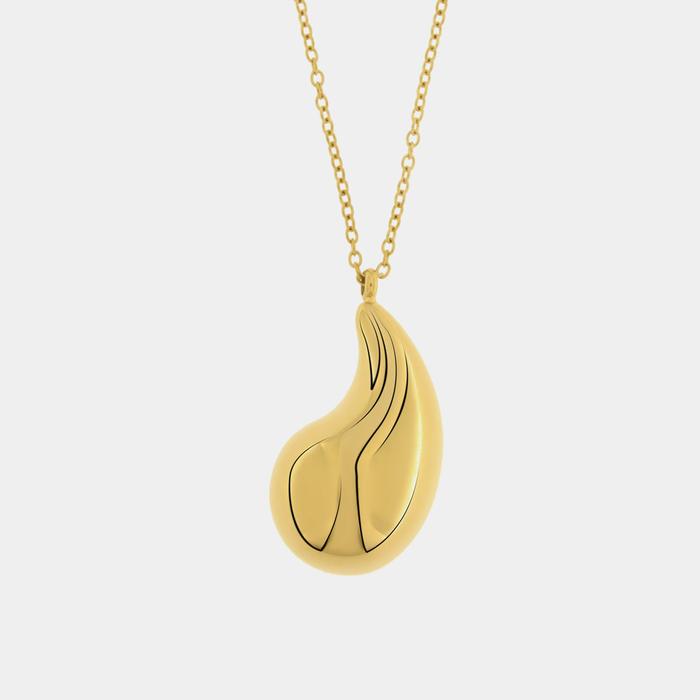 Steel Necklace with Drop