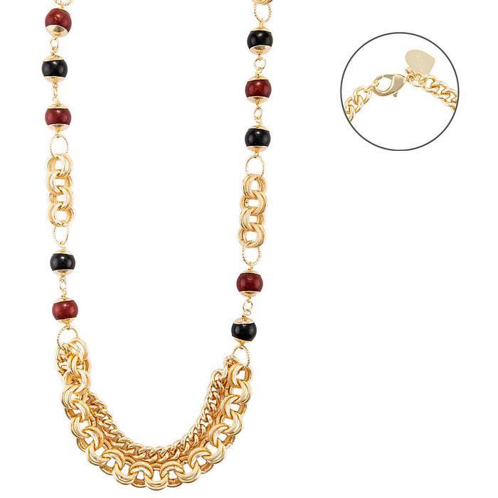 Jade Coral Onyx Necklace