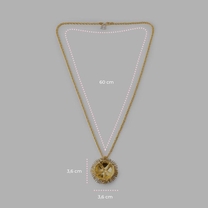 Gold Hedgehog Necklace Acueli