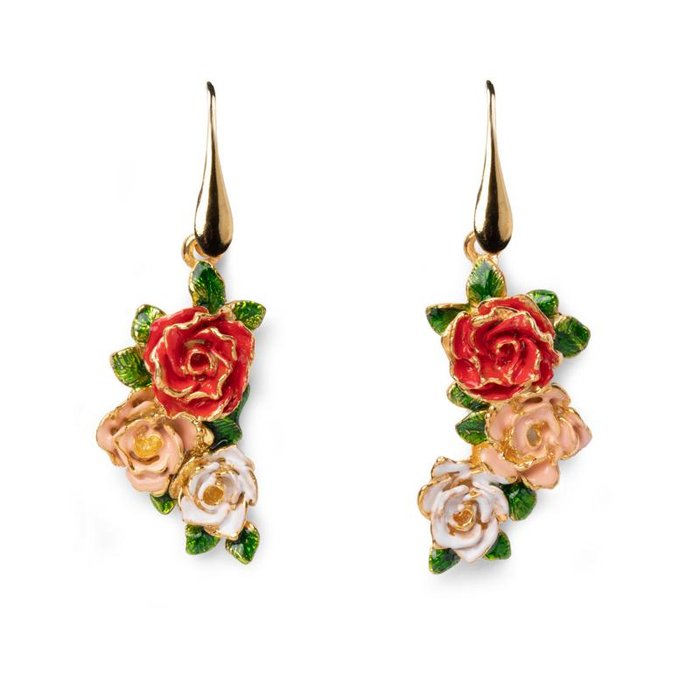 Boucles d'oreilles roses