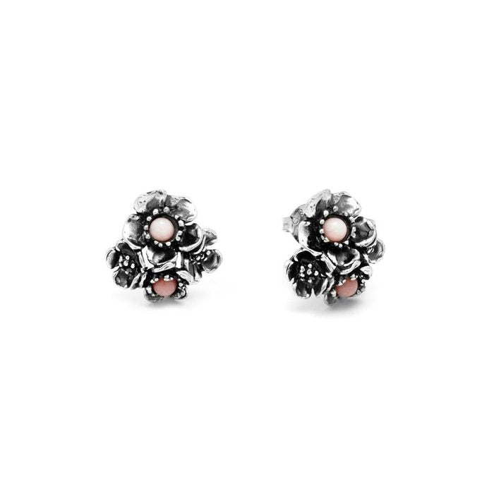 Boucles d'oreilles Rose Sauvage