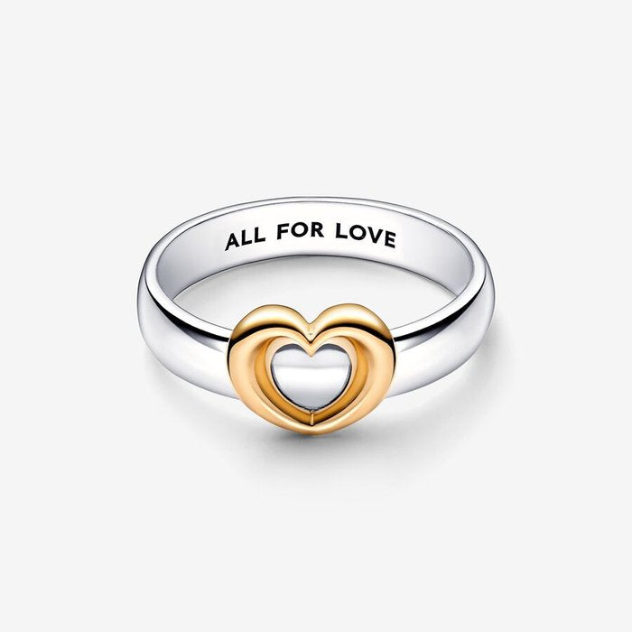 Bague Coeur Coulissant "Tout pour l'amour"