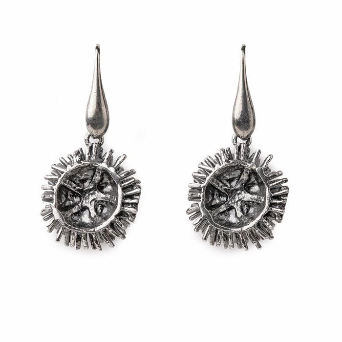 Boucles d'oreilles en plumes de hérisson nude